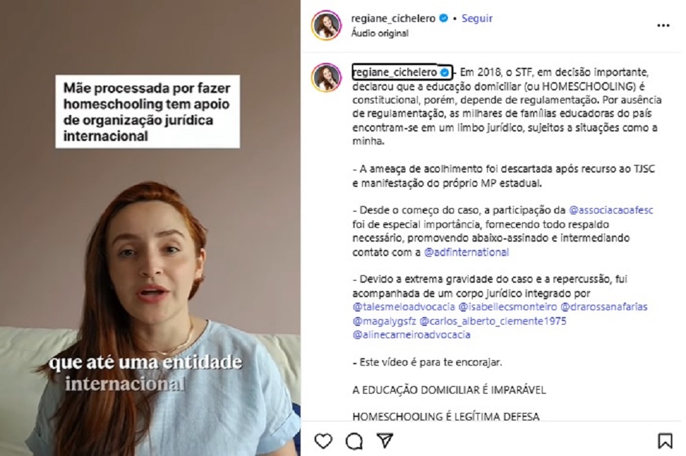 Mãe enfrentará julgamento por ensinar seu filho em casa em SC.