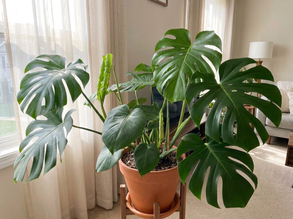 Planta saudável após eliminação de cochonilhas